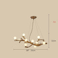 Kiyora Branch Chandelier – Wabi-Sabi Zen Light