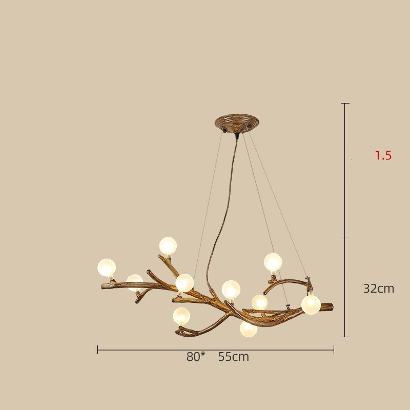 Kiyora Branch Chandelier – Wabi-Sabi Zen Light