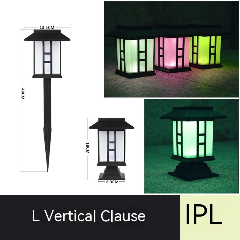 CourtyardGlow Solar Lamp – Decorative Garden Lawn Light