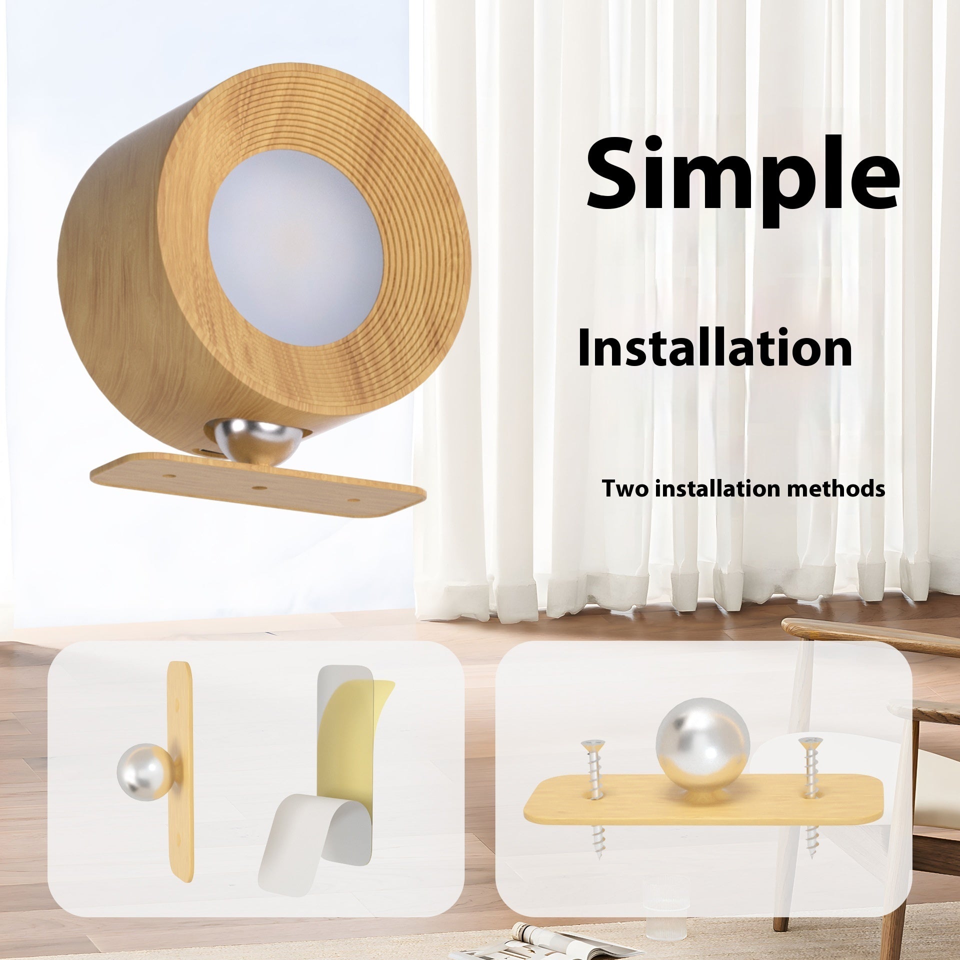 Auralis Smart Wall Light – Magnetic Rechargeable Ambient Lamp
