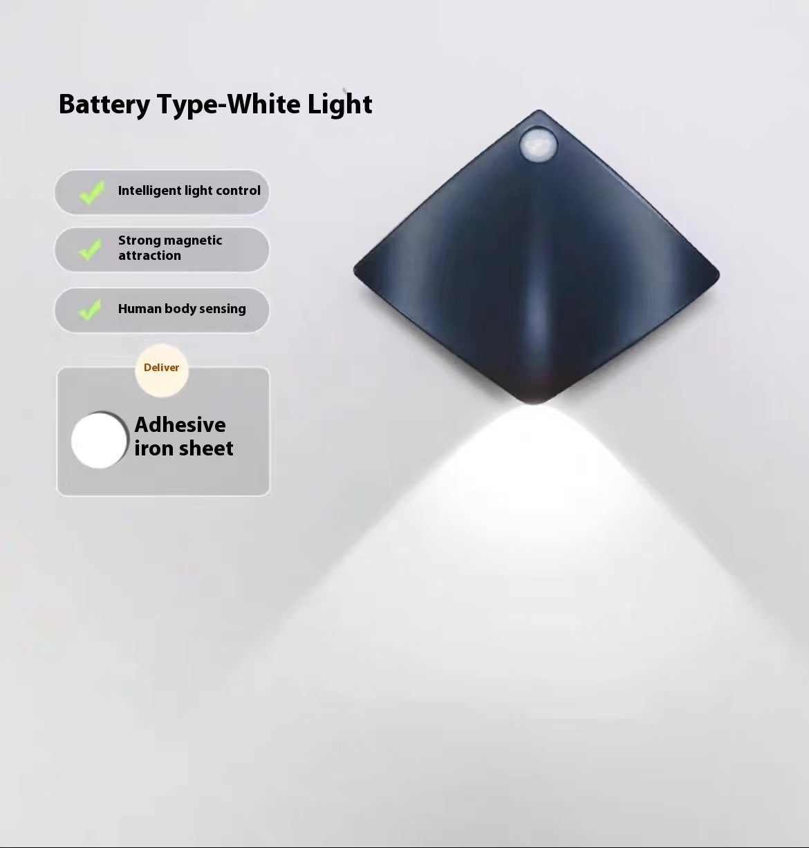 GlowSense Night Light – Rechargeable Motion Sensor Wall Lamp