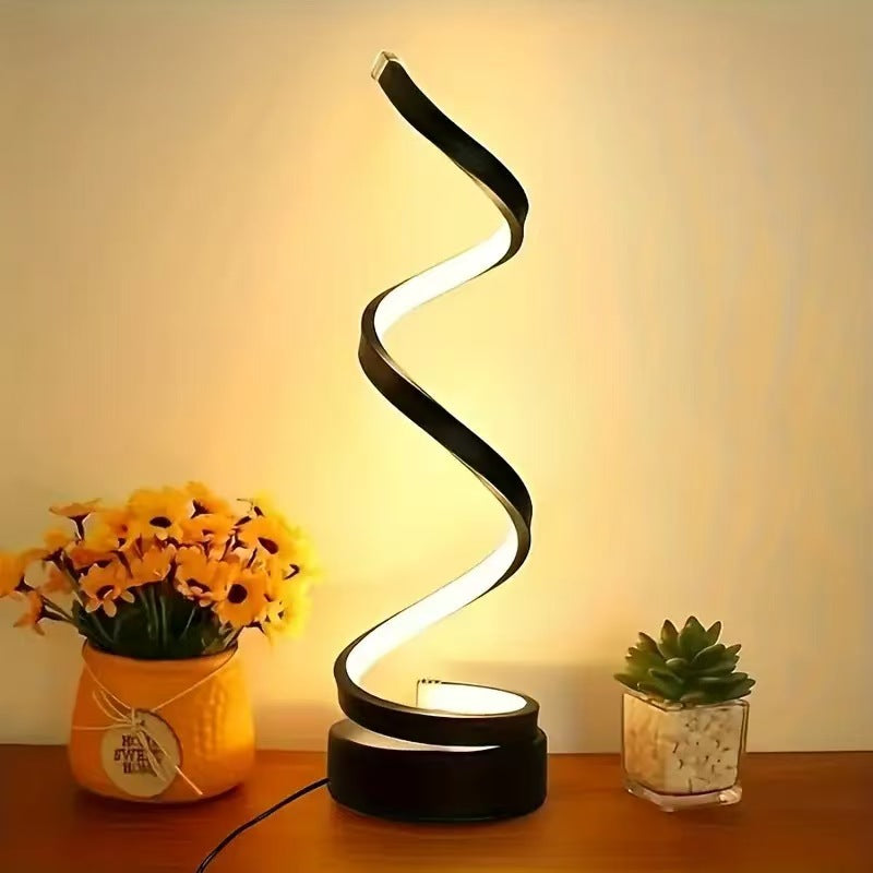 Spira LED Desk Lamp – Minimal Sculptural Light