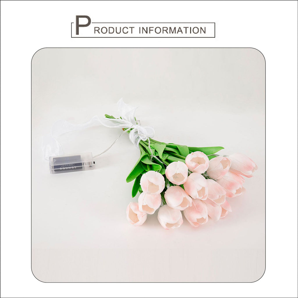 TulipGlow LED Bouquet Lights – Romantic Flower String Lamp