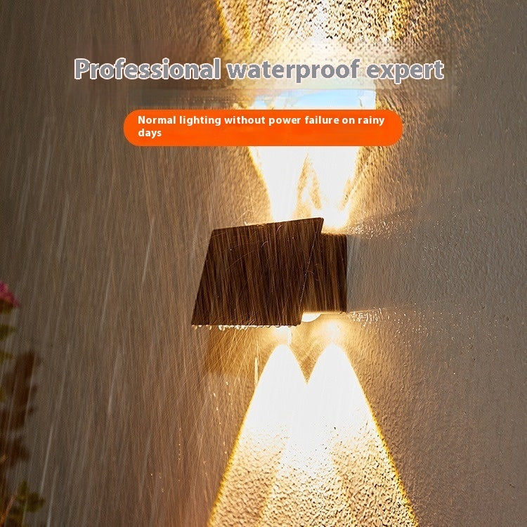 Solis Arc Wall Light – Solar Up & Down Outdoor Lamp