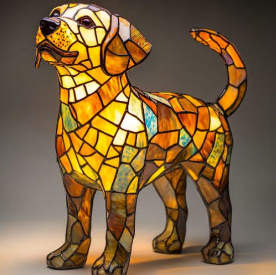PawGlow Dog Lamp – Cute Resin Animal Decoration Light