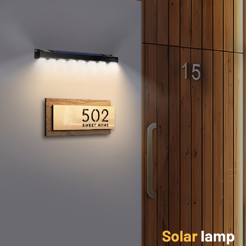 EdgeLine Solar Strip Light – Outdoor Embedded Signboard Lamp