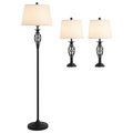 Noiré 3-Piece Lamp Set – Modern Ambient Living Collection