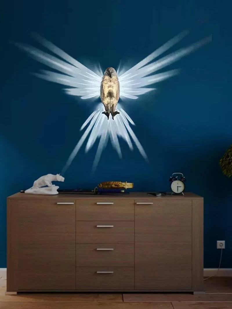 Aviara Eagle Wall Lamp – Sculptural Ambient Light Art