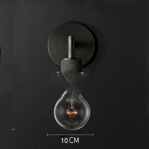 Noiré Glass Wall Lamp – Industrial Ambient Light