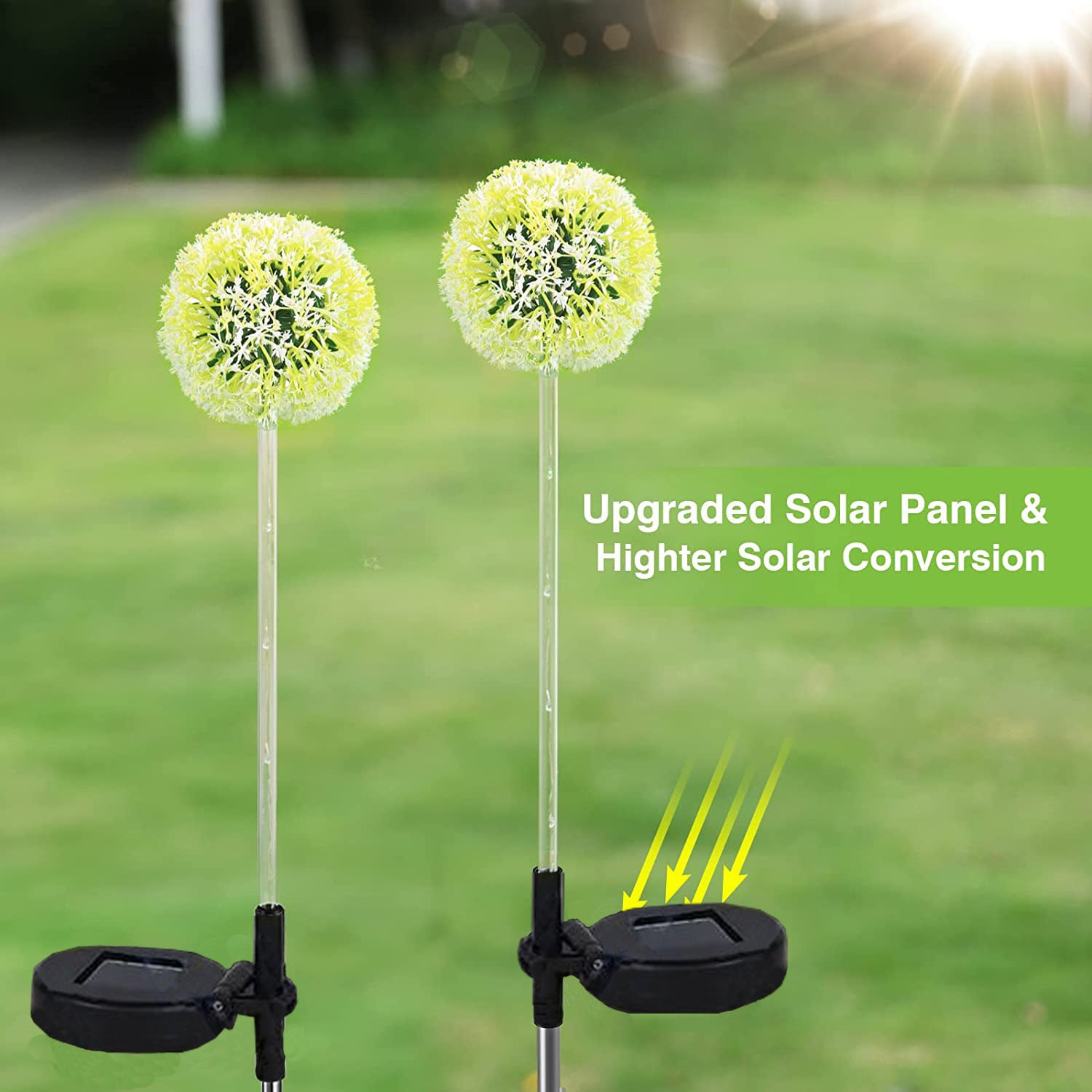 BloomGlow Solar Lawn Lamp – Garden Flower Decorative Light