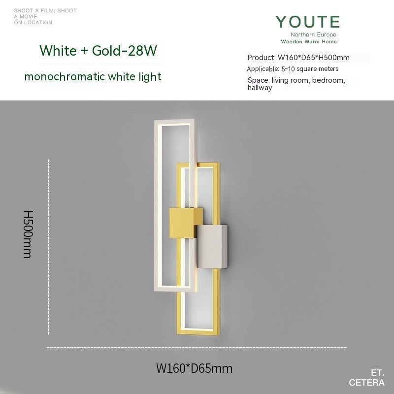 Nordic Arc Wall Lamp – Minimal Ambient Bedside Light