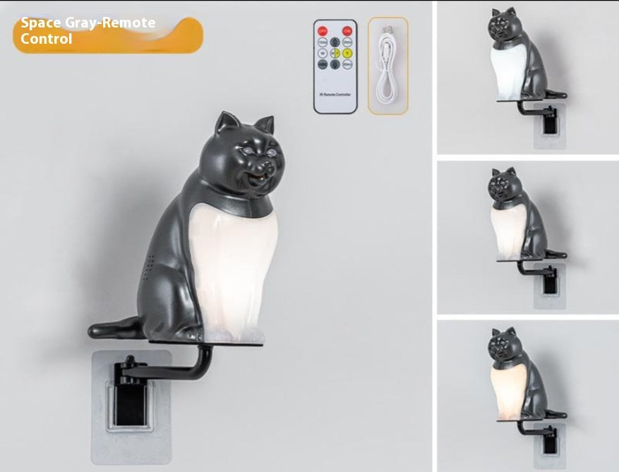 Felora Cat Wall Lamp – Minimal Ambient Night Light