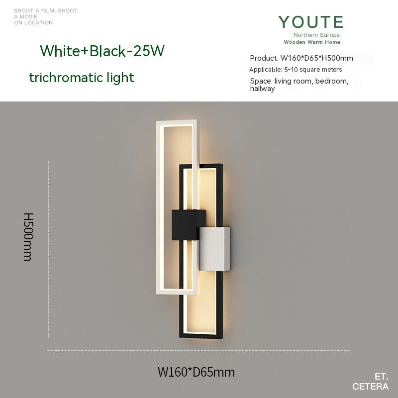 Nordic Arc Wall Lamp – Minimal Ambient Bedside Light