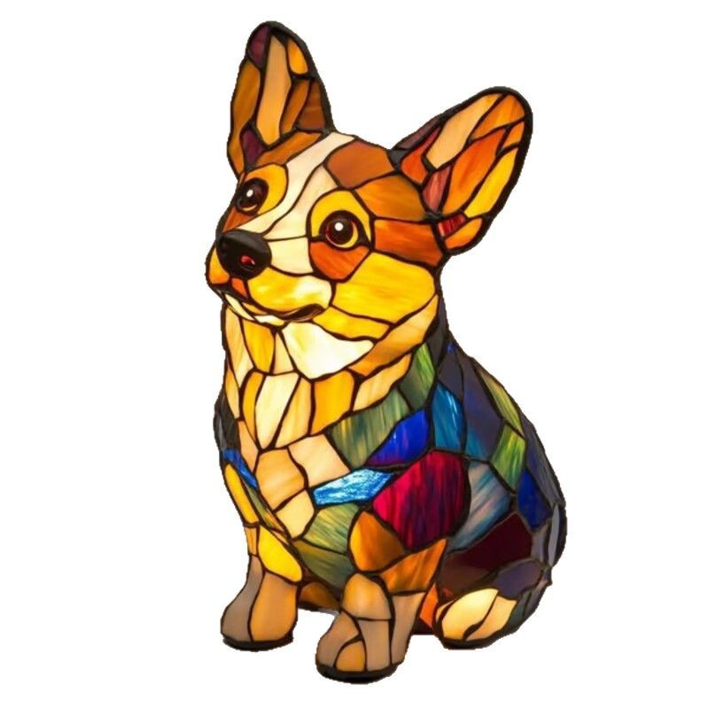 PawGlow Dog Lamp – Cute Resin Animal Decoration Light