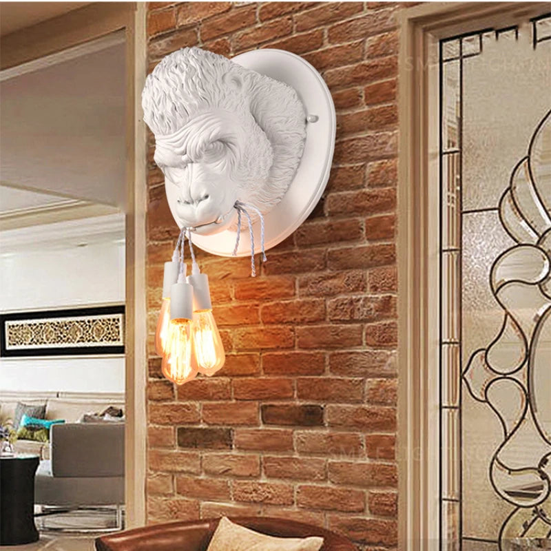 Noiré Gorilla Wall Lamp – Sculptural Statement Light