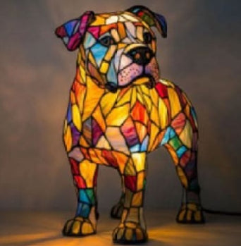 PawGlow Dog Lamp – Cute Resin Animal Decoration Light